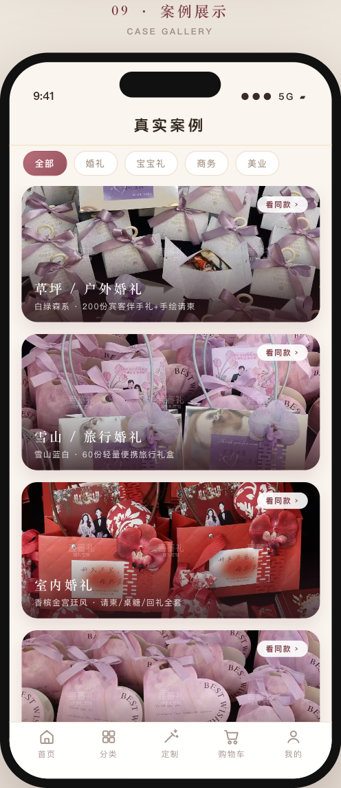 喜蕃礼原型 案例展示