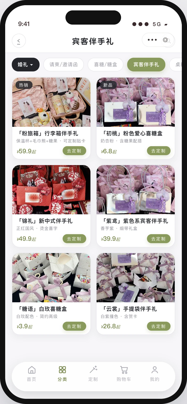 喜蕃礼原型 商品列表